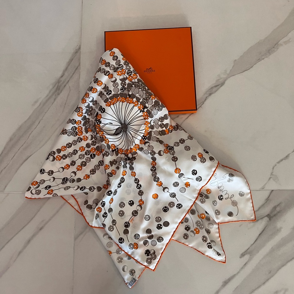 Authenticate Hermes silk scarf